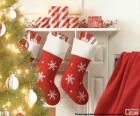 Камин Рождество носки